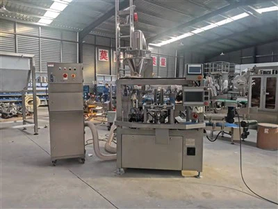 Kávépor tasak Doy Pack töltő csomagológép